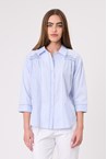 BELLA STRIPED SHIRT - blue/white